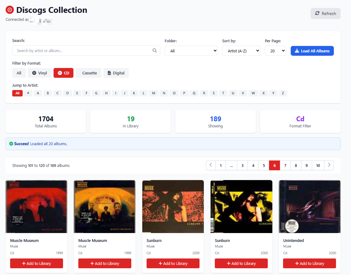 Format Filtering in Discogs